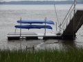 Gangway, floating dock, kayak rack